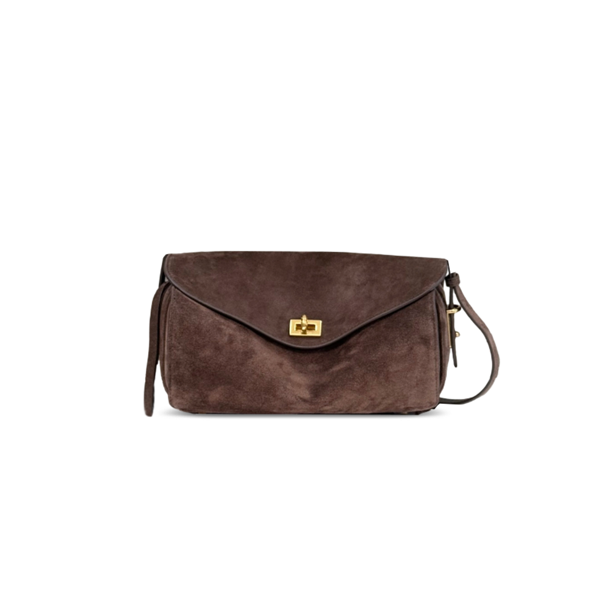 BALENCIAGA LE 7 MEDIUM SUEDE SHOULDER BAG (26*14*10cm)